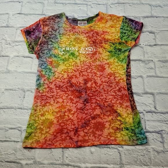 Ron Jon Tie Dye Pattern Burnout T-shirt size Medium Juniors - Picture 1 of 10